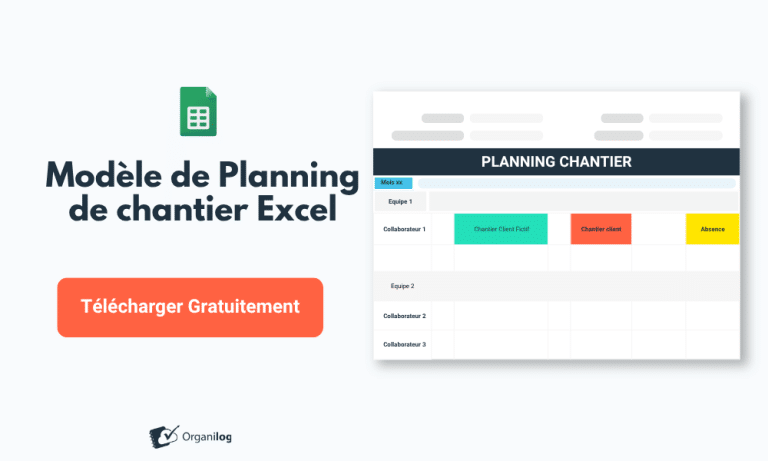 Modèle tableau de suivi de chantier Excel (Gratuit)