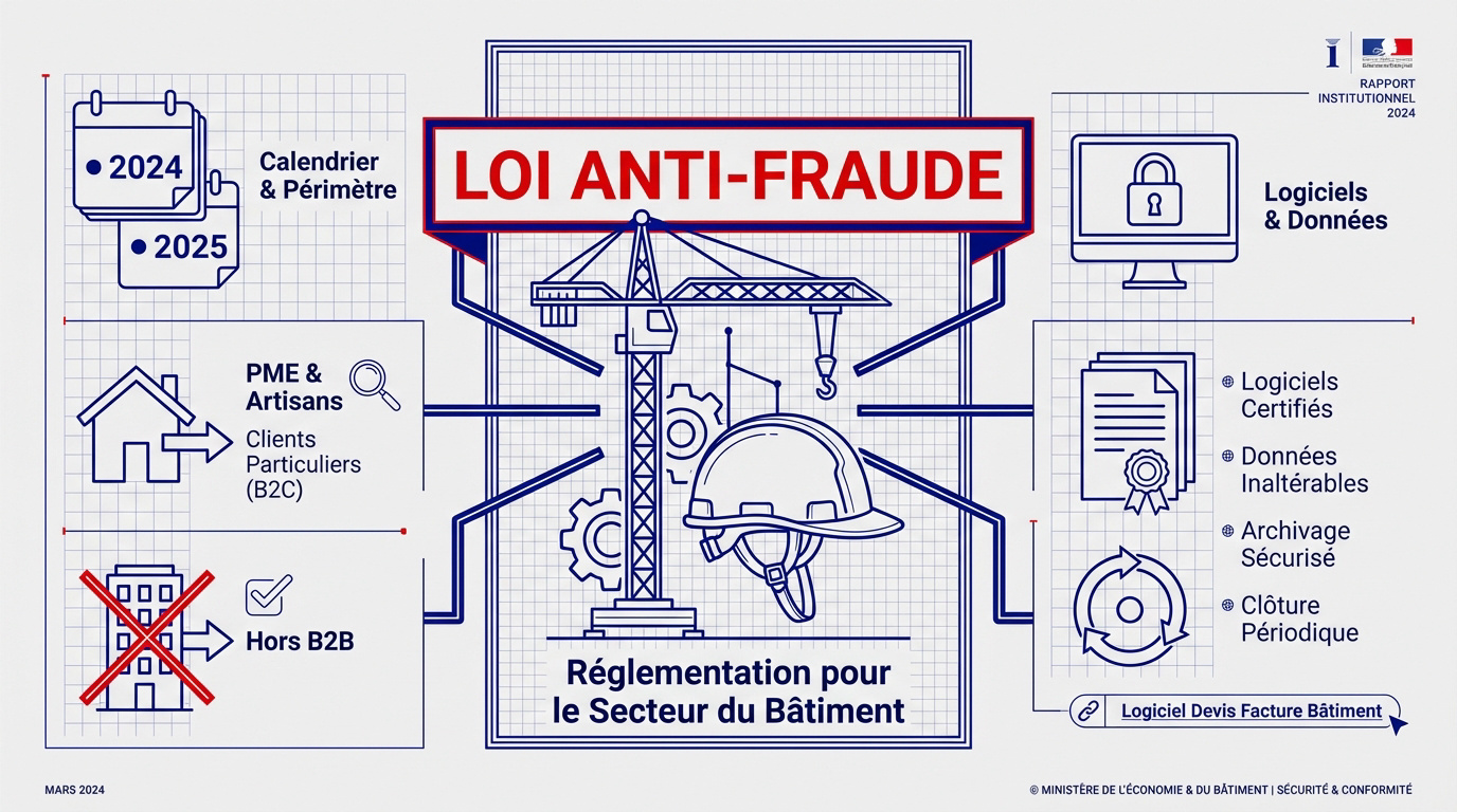 Conformité loi anti-fraude TVA pour les entreprises du bâtiment et PME