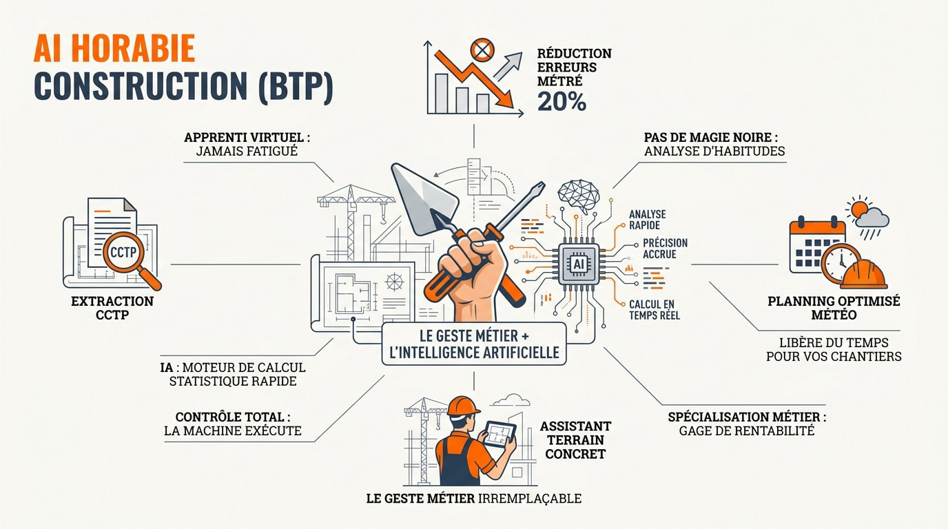 Analyse de données et optimisation de chantier par intelligence artificielle dans le bâtiment